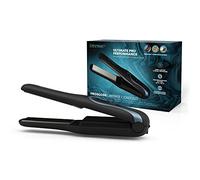REVAMP Progloss Liberate Shine Cordless Straightener, Ceramic Compact Straightener with Lithium-Ion Technology for Frizz-Free Hairstyles, Infused with Smooth Keratin, Argan and Coconut Oils, Black