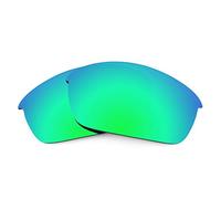 Revant Replacement Lenses compatible with Oakley Flak Jacket OO9008 Sunglasses - Polarized Mirrored Emerald Green