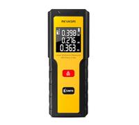 REVASRI Laser Measure 50M, Memory Function, M/Ft Switch,Portable & Simple | Easy to Use,±2mm High Accurate,memory storage,Measure Distance/Area/Volume ,Continuous measure，for houseehold use
