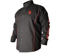 Revco Bsx Bx9C Flames Cotton Welding Jacket X-Large Black/Red