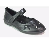 Reveal Elodie School Shoes Kids Girls | School Shoes | Black Pu | UK Size 2.5
