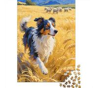 Reveal The Magic of Border Collie - 1000 Piece Wooden Puzzle for Enthusiasts - Engage in Hours of Fun And Learning for All Ages