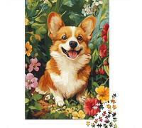 Reveal The Magic of Corgi - 1000 Piece Wooden Puzzle for Enthusiasts - Engage in Hours of Fun And Learning for All Ages