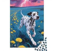 Reveal The Magic of Dalmatian - 1000 Piece Wooden Puzzle for Enthusiasts - Engage in Hours of Fun And Learning for All Ages