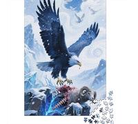 Reveal The Magic of Eagle - 1000 Piece Wooden Puzzle for Enthusiasts - Engage in Hours of Fun And Learning for All Ages