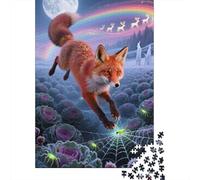 Reveal The Magic of Red Fox - 1000 Piece Wooden Puzzle for Enthusiasts - Engage in Hours of Fun And Learning for All Ages