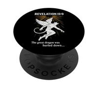 Revelation 12:9 - The Great Dragon Christian Bible Verse PopSockets Adhesive PopGrip