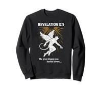 Revelation 12:9 - The Great Dragon Christian Bible Verse Sweatshirt