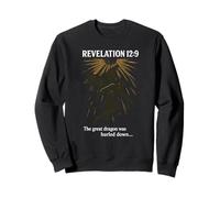 Revelation 12:9 - The Great Dragon - Christian Bible Verse Sweatshirt