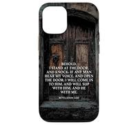 Revelation 3:20 I Stand at the Door and Knock - Jesus Quote Case for iPhone 12/12 Pro