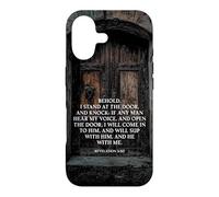 Revelation 3:20 I Stand at the Door and Knock - Jesus Quote Case for iPhone 17
