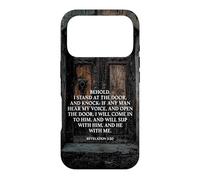 Revelation 3:20 I Stand at the Door and Knock - Jesus Quote Case for iPhone 17 Pro