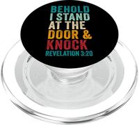 Revelation 3:20 I Stand at the Door and Knock - Jesus Quote PopSockets PopGrip for MagSafe