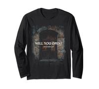 Revelation 3:20 I Stand at The Door and Knock, Will You Open Long Sleeve T-Shirt