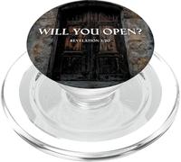 Revelation 3:20 I Stand at the Door and Knock, Will You Open PopSockets PopGrip for MagSafe