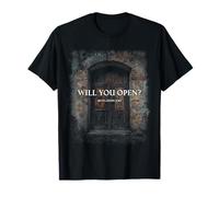 Revelation 3:20 I Stand at The Door and Knock, Will You Open T-Shirt