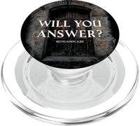 Revelation 3:20 I Stand at the Door & Knock, Will You Answer PopSockets PopGrip for MagSafe