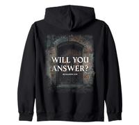 Revelation 3:20 I Stand at the Door & Knock, Will You Answer Zip Hoodie