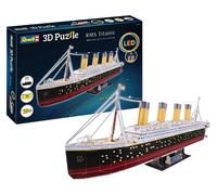 Revell 3D Puzzle 00154 RMS Titanic - LED Edition 266 Pieces, Highly Detailed, Stunning Light Effects, Over 87cm in length, Fun & Easy To Build