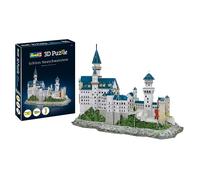 Revell 3D Puzzle 00205 Neuschwanstein Castle 121 Pieces, Highly Detailed, 44cm in length, Fun & Easy To Build