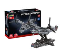 Revell Brick System 00961 Bell Boeing V-22 Osprey - Brick Model Kit - 1:25 Scale Unbuilt, 85.3cm in width, 3,730 Pieces, Includes Display Stand and Stickers For Decoration