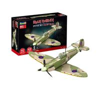 Revell Brick System 00962 Iron Maiden Spitfire MK.II Aces High - Brick Model Kit - 1:18 Scale Unbuilt, 52.5cm in length, over 2,500 Pieces, Includes Eddie Figure, Display Stand and Stickers