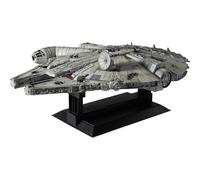 Revell (Bandai Perfect Grade original) 01206 Star Wars Millennium Falcon (Han Solo) 1:72 Scale Unbuilt/Pre-coloured/Clip-Together (Non-Glue) Plastic Model Kit with LED Lighting & Display Stand