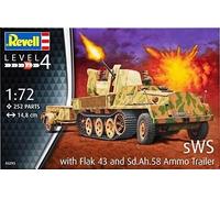 Revell 03293 1:72nd scale sWS with Flak 43 and Sd.Ah. 58 ammo trailer