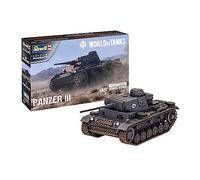 Revell 03501 PzKpfw.III Ausf.L World of Tanks 1:72 Scale Plastic model kit, Unvarnished