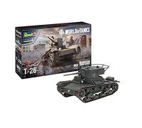 Revell World of Tanks T-26 Tank Plastic Model kit 1:35 Scale, Unpainted