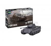 Revell 03509 Panther Ausf. D World of Tanks 1:72 Scale Plastic model kit, Coloured