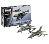 Revell 03801 Tornado 50th Anniversary Twinpack 1:72 Scale Unbuilt/Unpainted Plastic Model Kit, Molded Colour