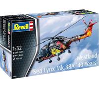 Revell 03806 Westland Sea Lynx MK.88 (40 Years Special Edition) 1:32 Scale Unbuilt/Unpainted Plastic Model Kit, Molded Color