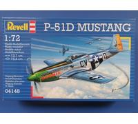 Revell 04148 P-51D Mustang Aircraft Plastic Kit (No Paints) 1/72 Scale T48 Post
