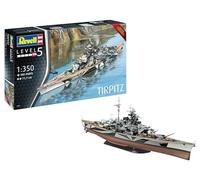 Revell 05096 Battleship Tirpitz Platinum Edition 1:350 Scale Unbuilt/Unpainted Plastic Model Kit, Grey