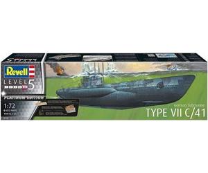 Revell 05163 1:72nd scale German Submarine Type VII C/41 Platinum Edition
