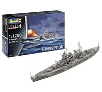 Revell 05181 Battleship Gneisenau 1:1200 Scale Unbuilt/Unpainted Plastic Model Kit, Moulded Colour