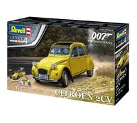 Revell Gift Set 05663 James Bond 007 For Your Eyes Only, Citroen 2 CV, 1:24 Scale Unbuilt Plastic Model Kit, With Accessories & Poster