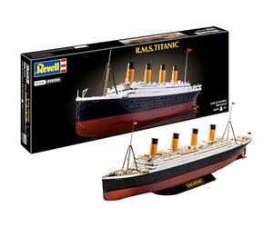 Revell 05497 R.M.S. Titanic (Click System) 1:600 Scale Unbuilt, Pre-Coloured, Click-Together (Non-Glue), Plastic Model Kit