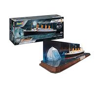 Revell 05599 RMS Titanic + 3D Puzzle(Iceberg) Plastic Model kit, Coloured