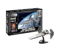 Revell 05638 Gift Set Darth Maul's Sith Infiltrator: EP1 25th 1:120 Scale Unbuilt/Unpainted Plastic Model Kit with Accessories