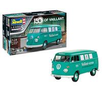 Revell 05648 Gift Set VW T1 Bus 150 Years of Vaillant 1:24 Scale Unbuilt/Unpainted Plastic Model Kit With Accessories