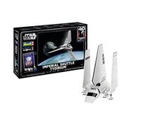 Revell 05657 Star Wars Return Of The Jedi Imperial Shuttle Gift Set 1:106 Scale Unbuilt Plastic Model Kit with Contacta Professional Glue, Paintbrush, Selected Aqua Color Paints & Movie Poster
