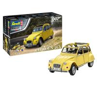 Revell Gift Set 05663 James Bond 007 For Your Eyes Only, Citroen 2 CV, 1:24 Scale Unbuilt Plastic Model Kit, With Accessories & Poster