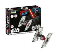 Revell 06565 Build & Play: Star Wars First Order Special Forces TIE Fighter - With Authentic Lights & Sounds - 1:51 Scale Unbuilt Pre-coloured Click-Together Toy - 18 Parts - From 6 Years+