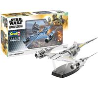 Revell 06787 Star Wars: The Mandalorian N1 Starfighter (Din Djarin) 1:24 Scale Unbuilt/Unpainted Plastic Model Kit with Seated 'Mando' Figure