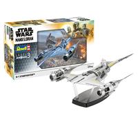 Revell 06787 Star Wars: The Mandalorian N1 Starfighter (Din Djarin) 1:24 Scale Unbuilt/Unpainted Plastic Model Kit with Seated 'Mando' Figure
