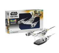 Revell 06787 Star Wars: The Mandalorian N1 Starfighter (Din Djarin) 1:24 Scale Unbuilt/Unpainted Plastic Model Kit with Seated 'Mando' Figure