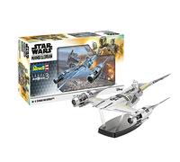 Revell 06787 Star Wars: The Mandalorian N1 Starfighter (Din Djarin) 1:24 Scale Unbuilt/Unpainted Plastic Model Kit with Seated 'Mando' Figure