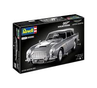 Revell 07746 James Bond Aston Martin DB5 (Click System) 1:24 Scale Unbuilt, Pre-Coloured, Click-Together (Non-Glue), Plastic Model Kit